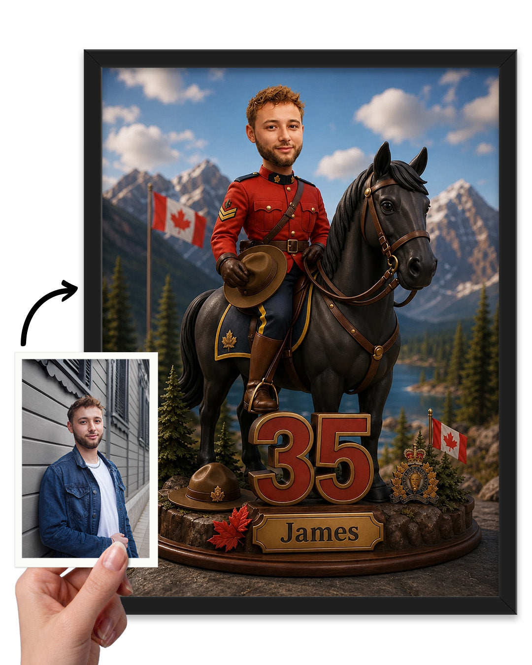 Custom Law Enforcement Portrait | Personalized Artwork from Your Photo