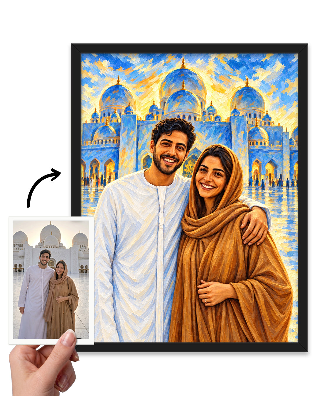 Custom Couple Portrait | Personalized Oil Painting from Your Photo