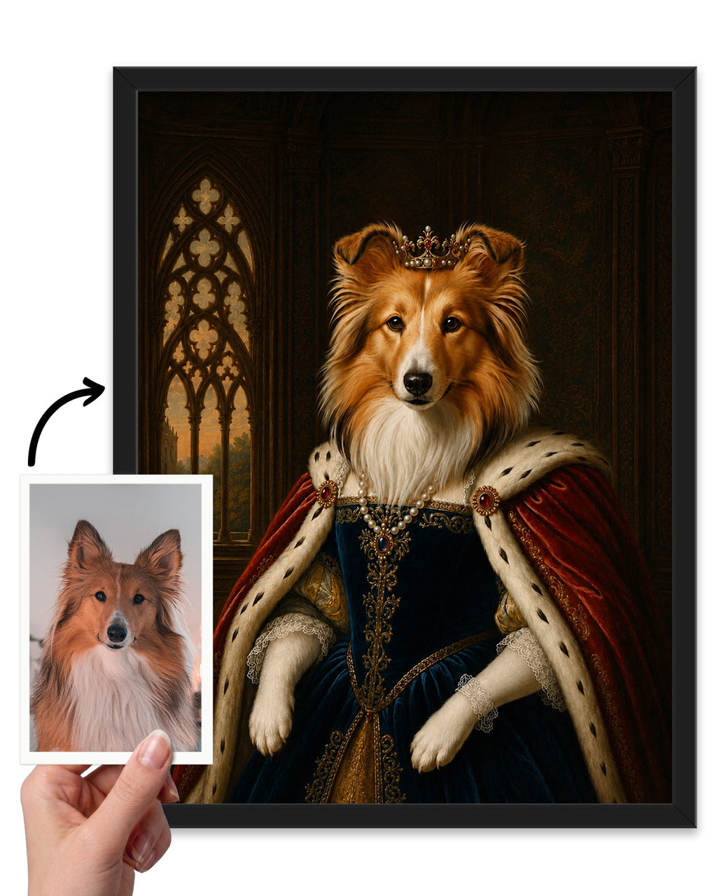 Majestic Dog Portrait — Charming Gift for Dog Lovers