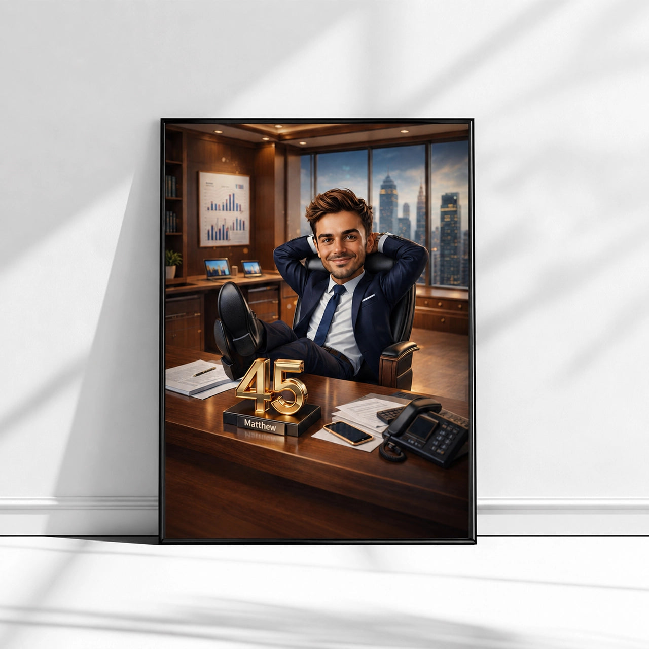 Boss Caricature from Photo - Personalized Gift for Him