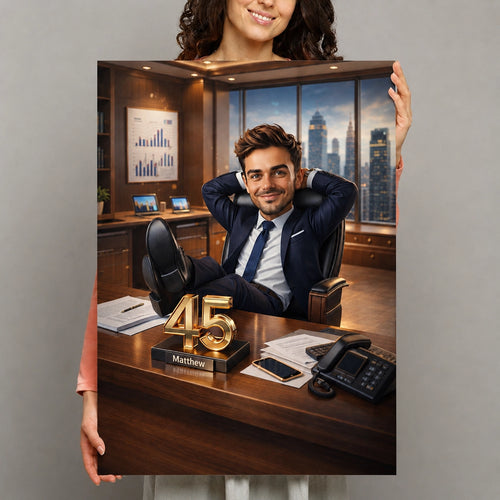 Boss Caricature from Photo - Personalized Gift for Him