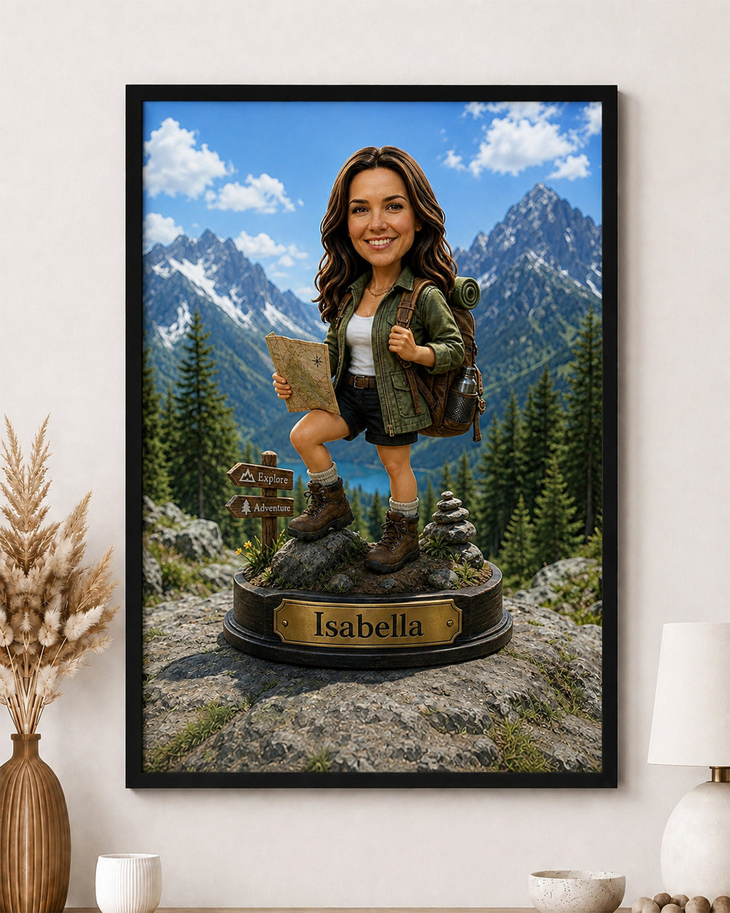 Turn Your Photo Into Any Character | Personalized Canvas Print | Custom Caricature Gift