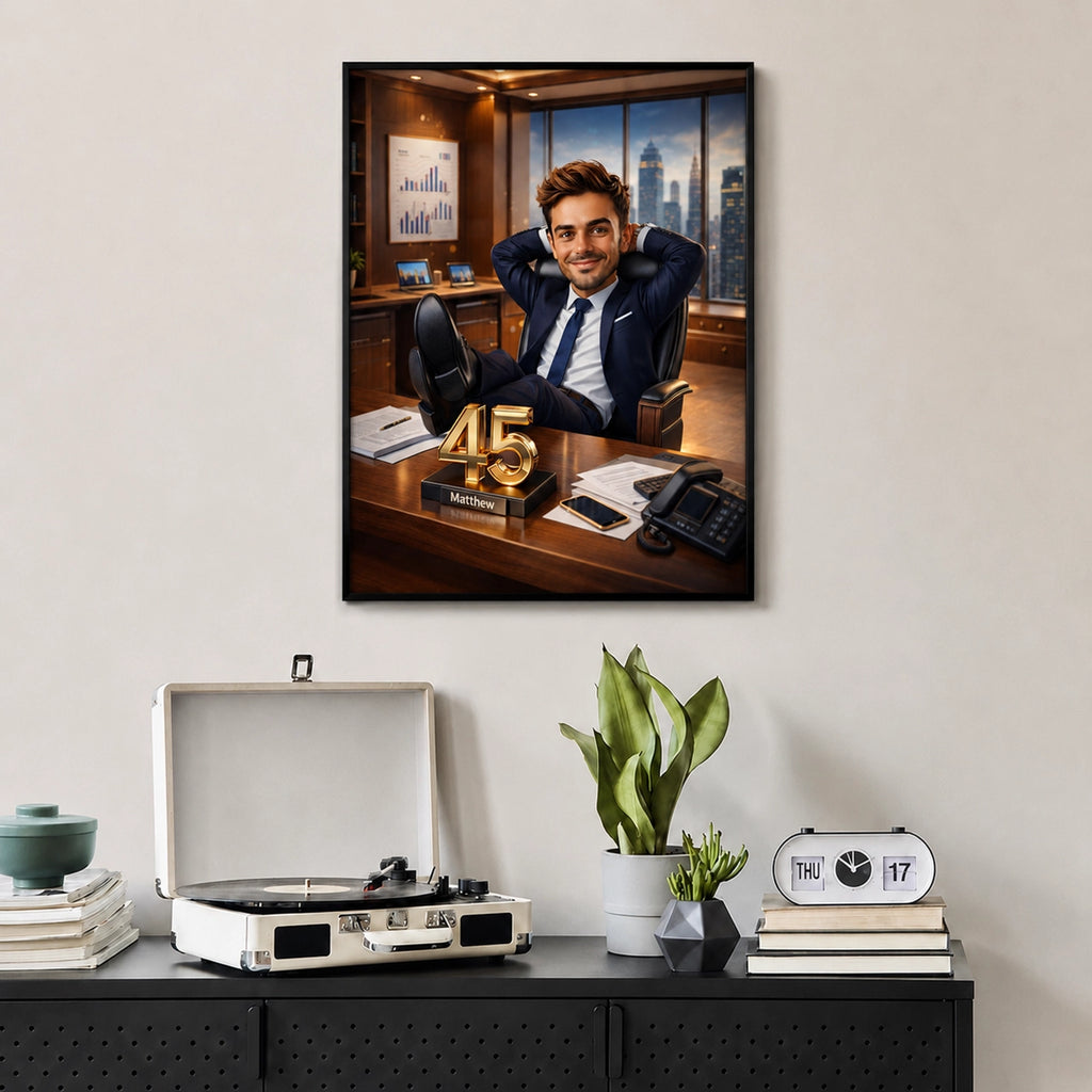 Boss Caricature from Photo - Personalized Gift for Him