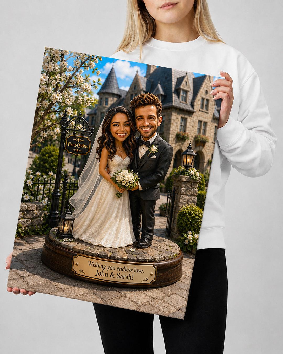 Wedding Caricature from Photo - Personalized Gift for Newlyweds