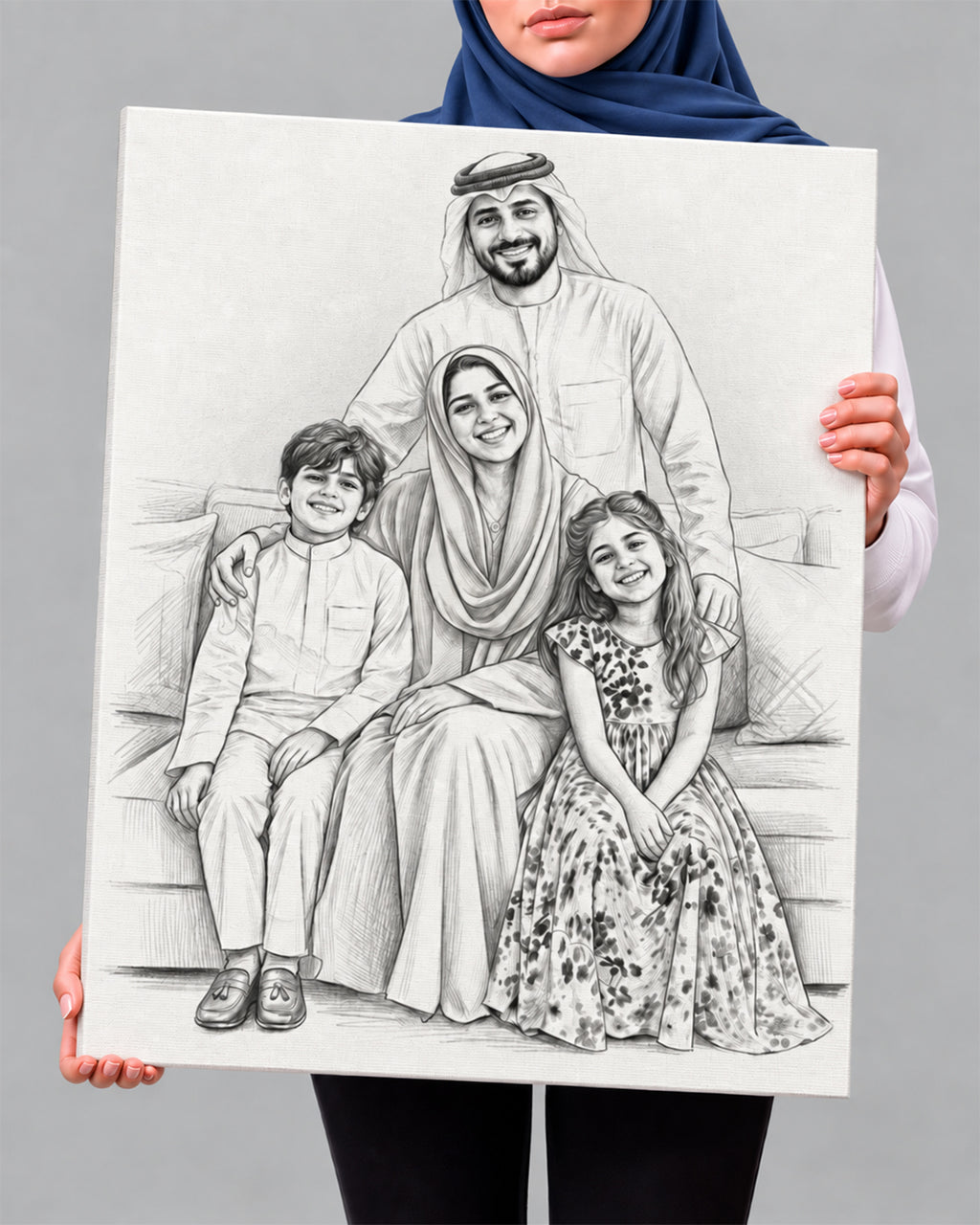 Custom Portrait From Photo, Personalized Wedding Gift, Pencil sketch, Anniversary Gifts For Wife Husband