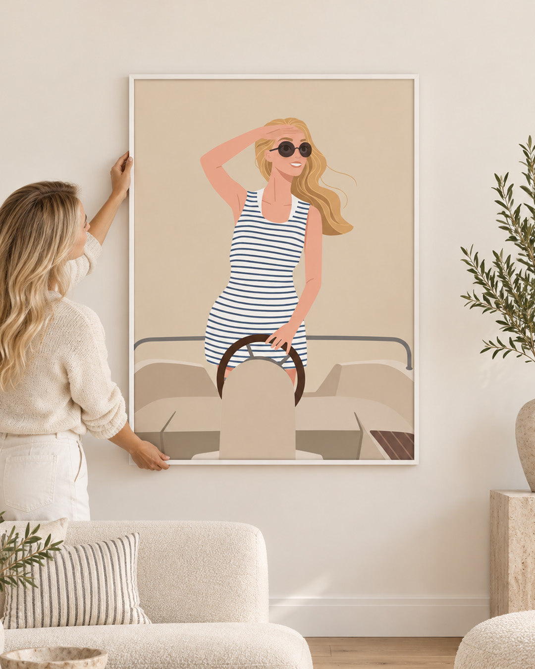 Custom Faceless Portrait from Photo | Personalized Canvas Print | Minimalist Digital Illustration | Unique Wall Art