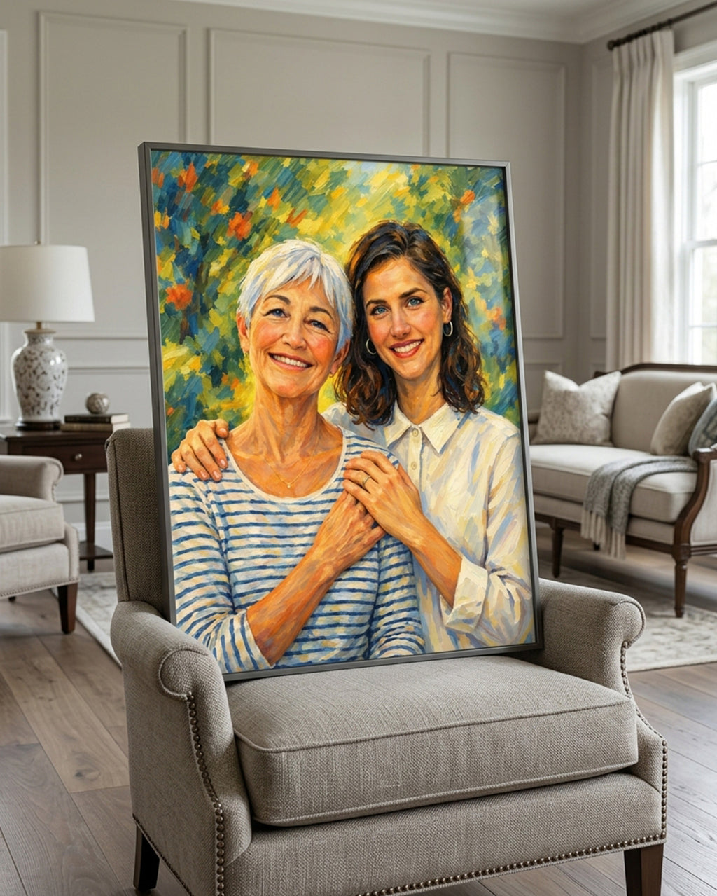 Oil Painting Look from Photo, Custom Oil Couple Portrait, Canvas wall art, Personalized Oil Painting Wall Art Canvas, Wedding Custom Canvas
