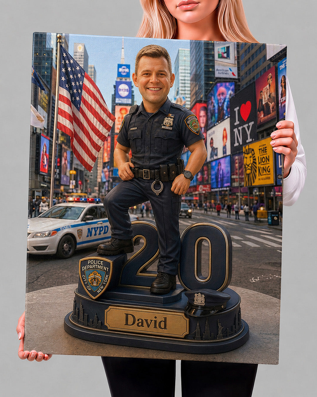 USA  Law Enforcement Portrait | Personalized Artwork from Your Photo (Copy)