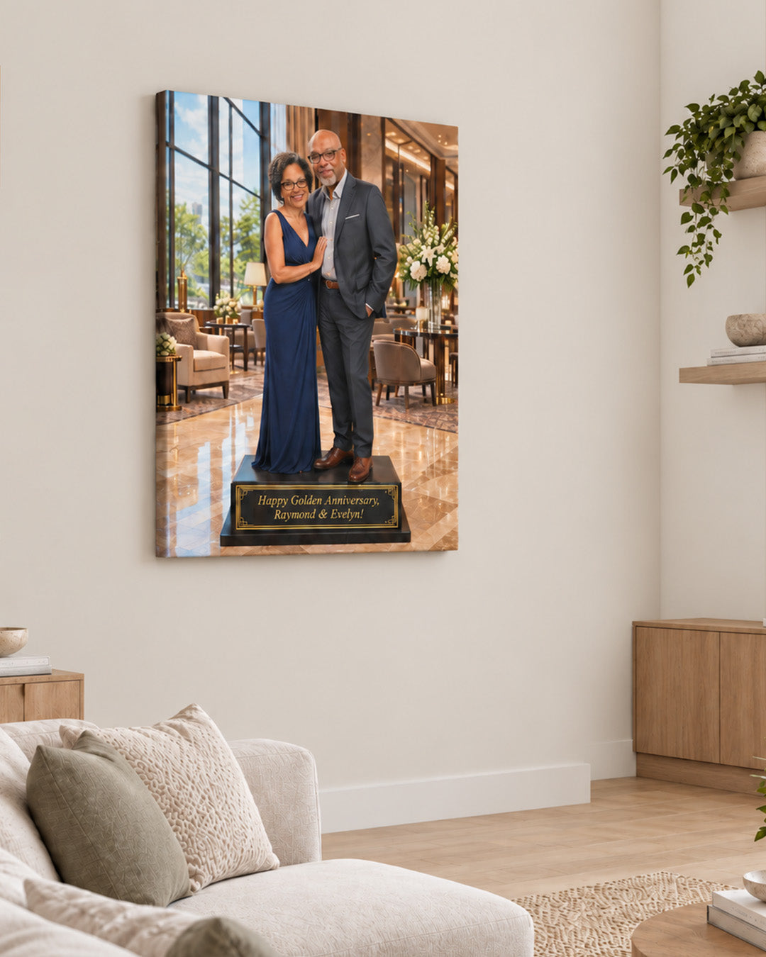 Wedding Couple Portrait  from Photo  |  Custom Wedding Portrait | Unique Anniversary Gift