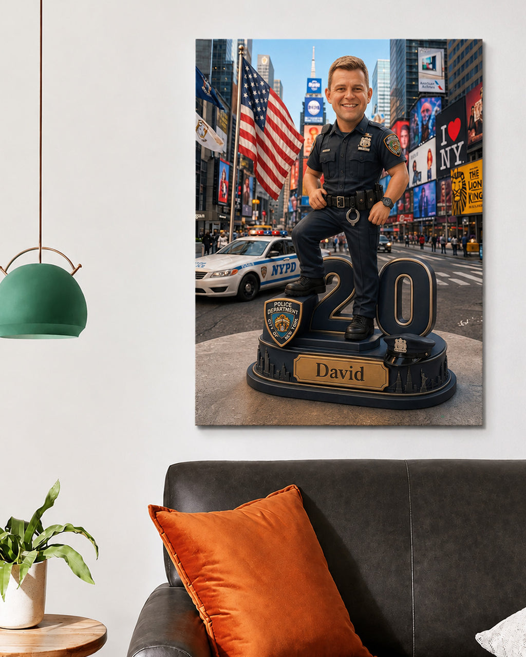 USA  Law Enforcement Portrait | Personalized Artwork from Your Photo (Copy)