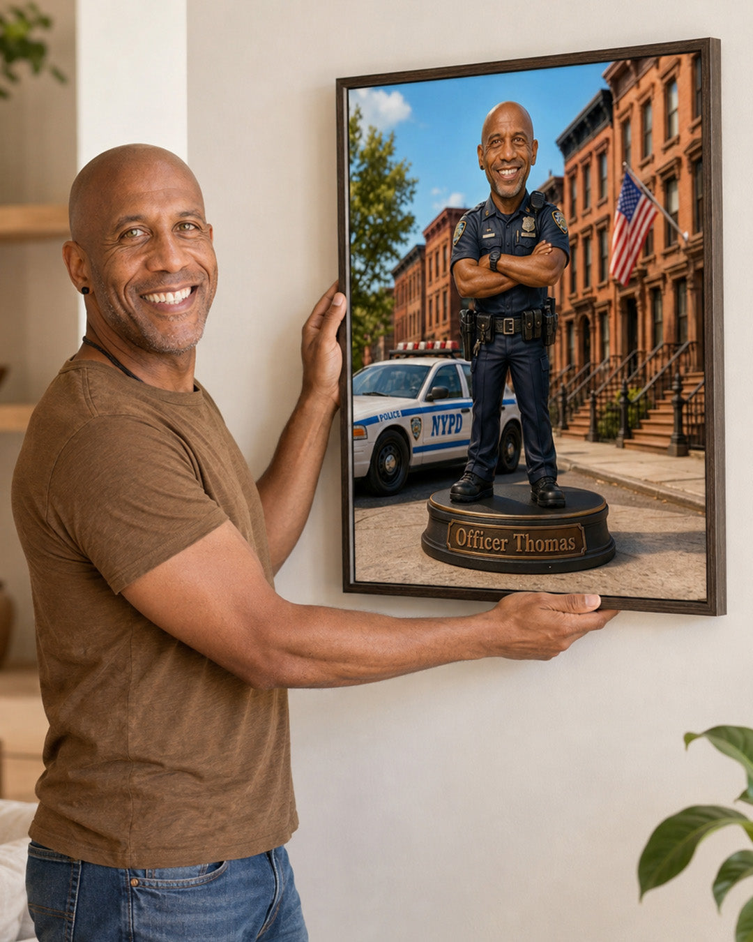 USA  Law Enforcement Portrait | Personalized Artwork from Your Photo (Copy)