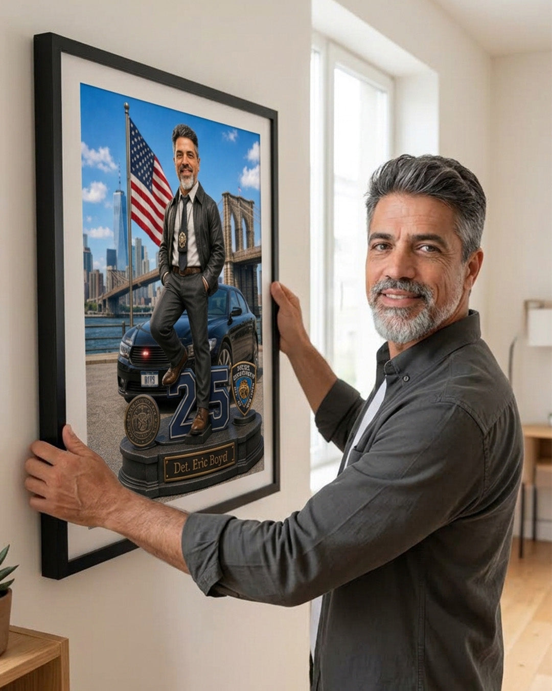 USA  Law Enforcement Portrait | Personalized Artwork from Your Photo (Copy)