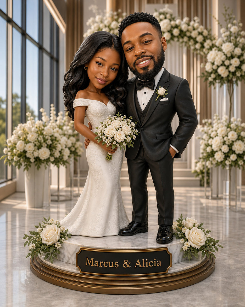 Wedding Couple Portrait  from Photo | Personalized Canvas Print | Custom Wedding Portrait | Unique Anniversary Gift