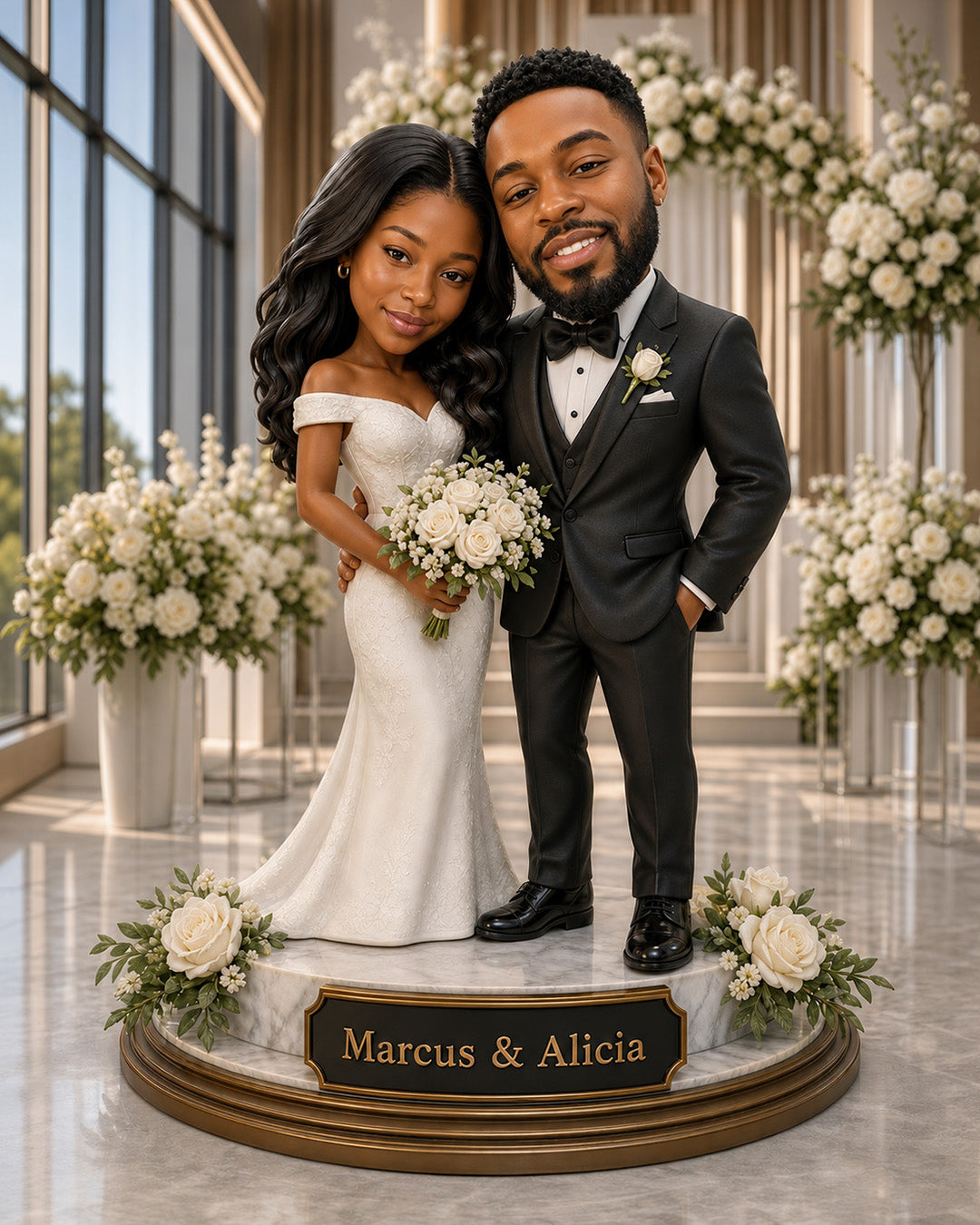 Wedding Couple Portrait  from Photo | Personalized Canvas Print | Custom Wedding Portrait | Unique Anniversary Gift
