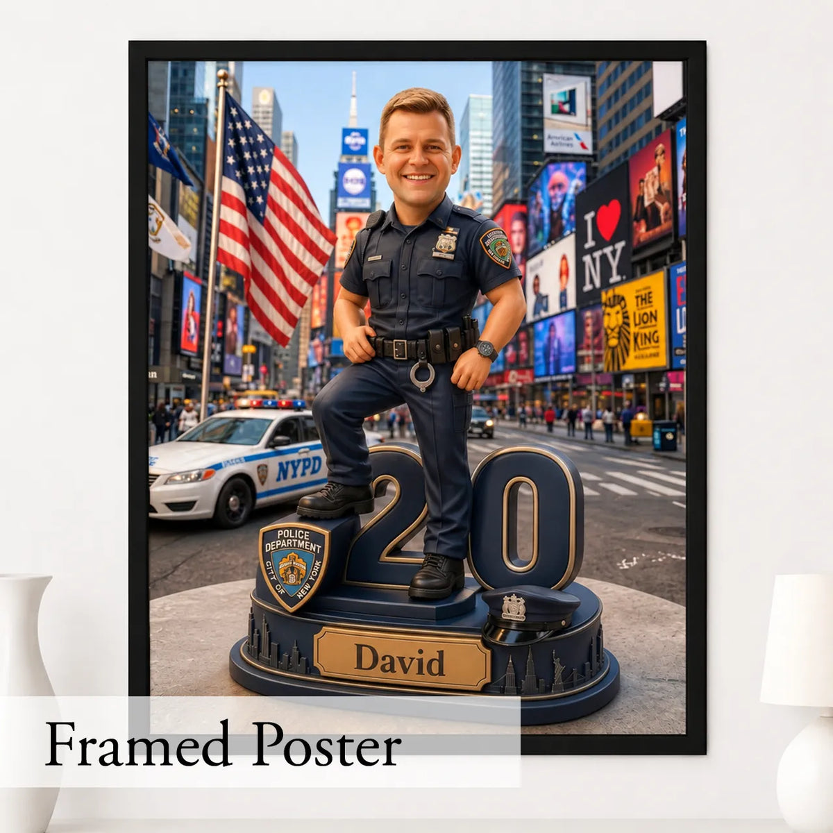 USA  Law Enforcement Portrait | Personalized Artwork from Your Photo (Copy)