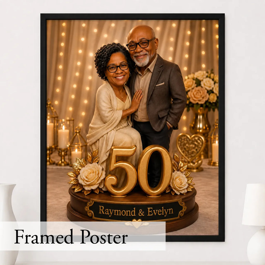 Wedding Couple Portrait  from Photo  |  Custom Wedding Portrait | Unique Anniversary Gift