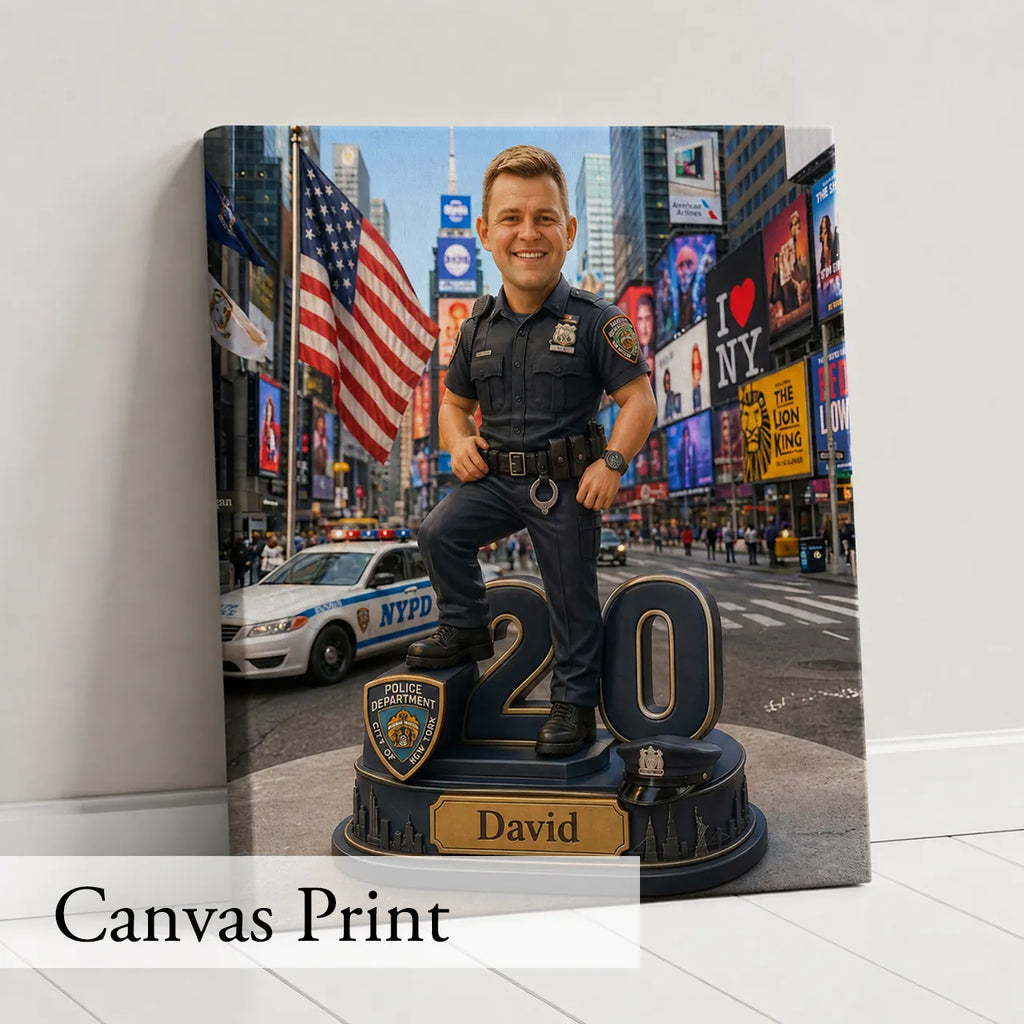 USA  Law Enforcement Portrait | Personalized Artwork from Your Photo (Copy)