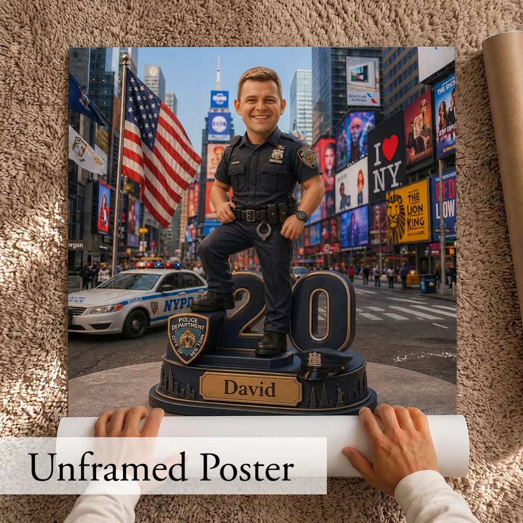 USA  Law Enforcement Portrait | Personalized Artwork from Your Photo (Copy)