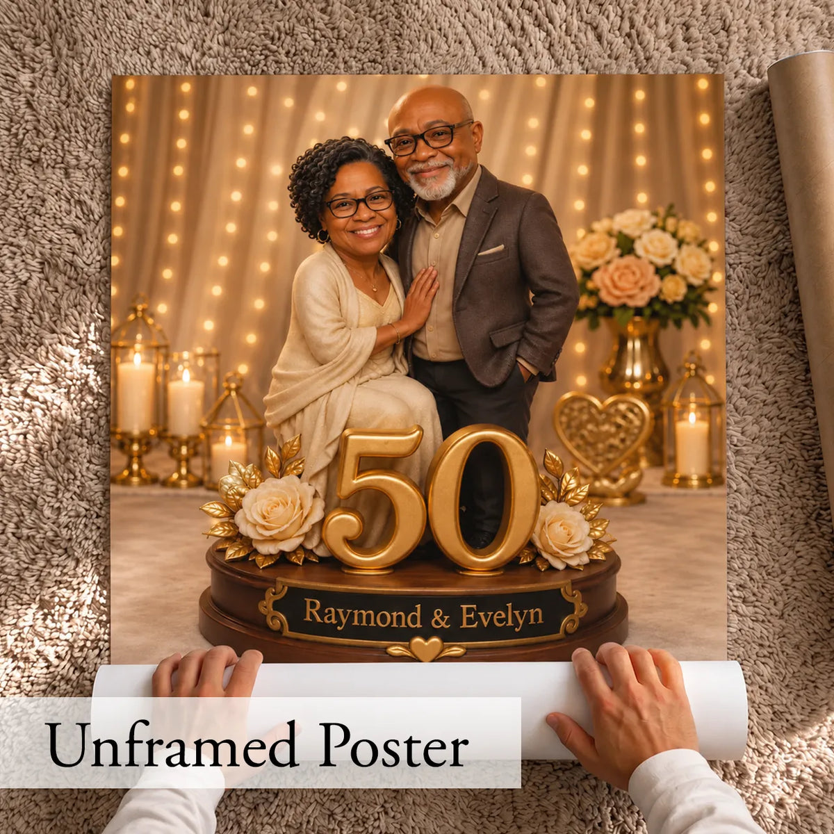 Wedding Couple Portrait  from Photo  |  Custom Wedding Portrait | Unique Anniversary Gift