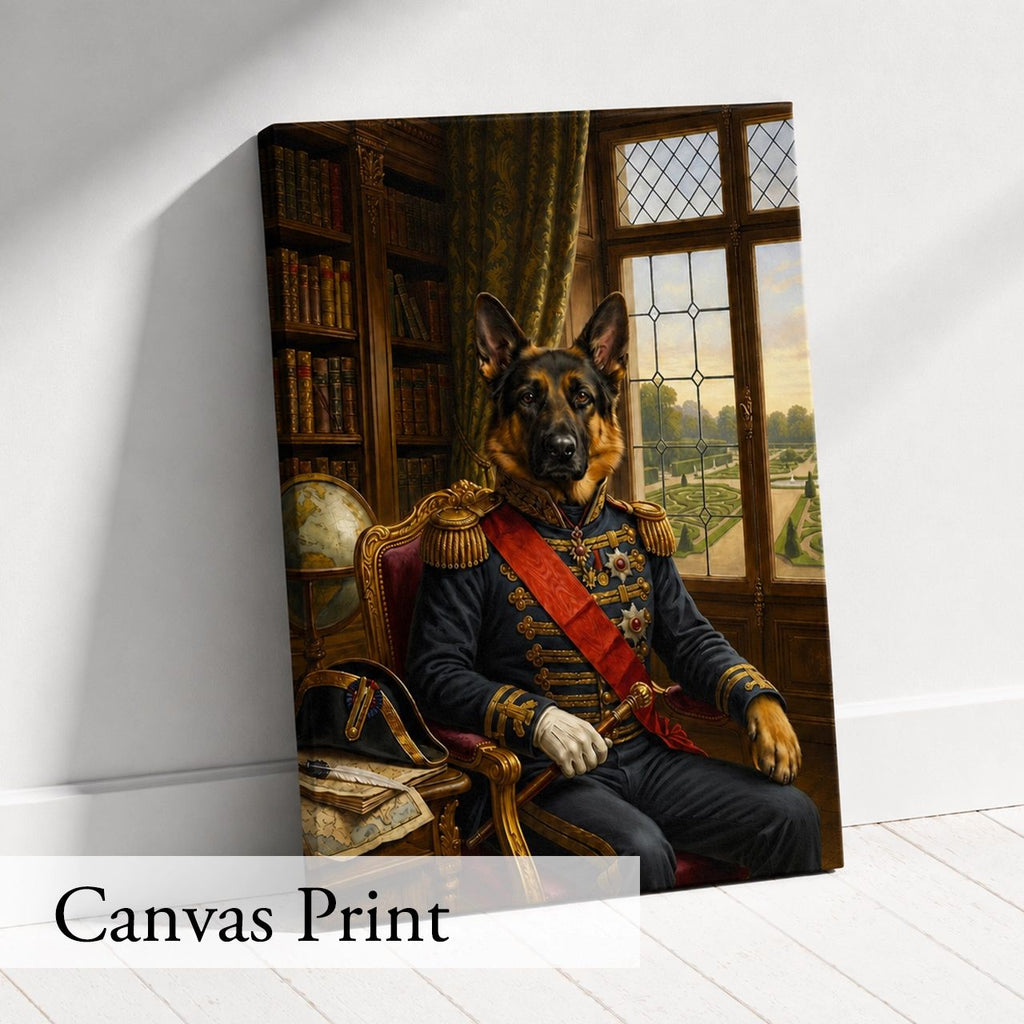 Customised Commander Dog Portrait from Photo - Wonderful Present for Any Occasion