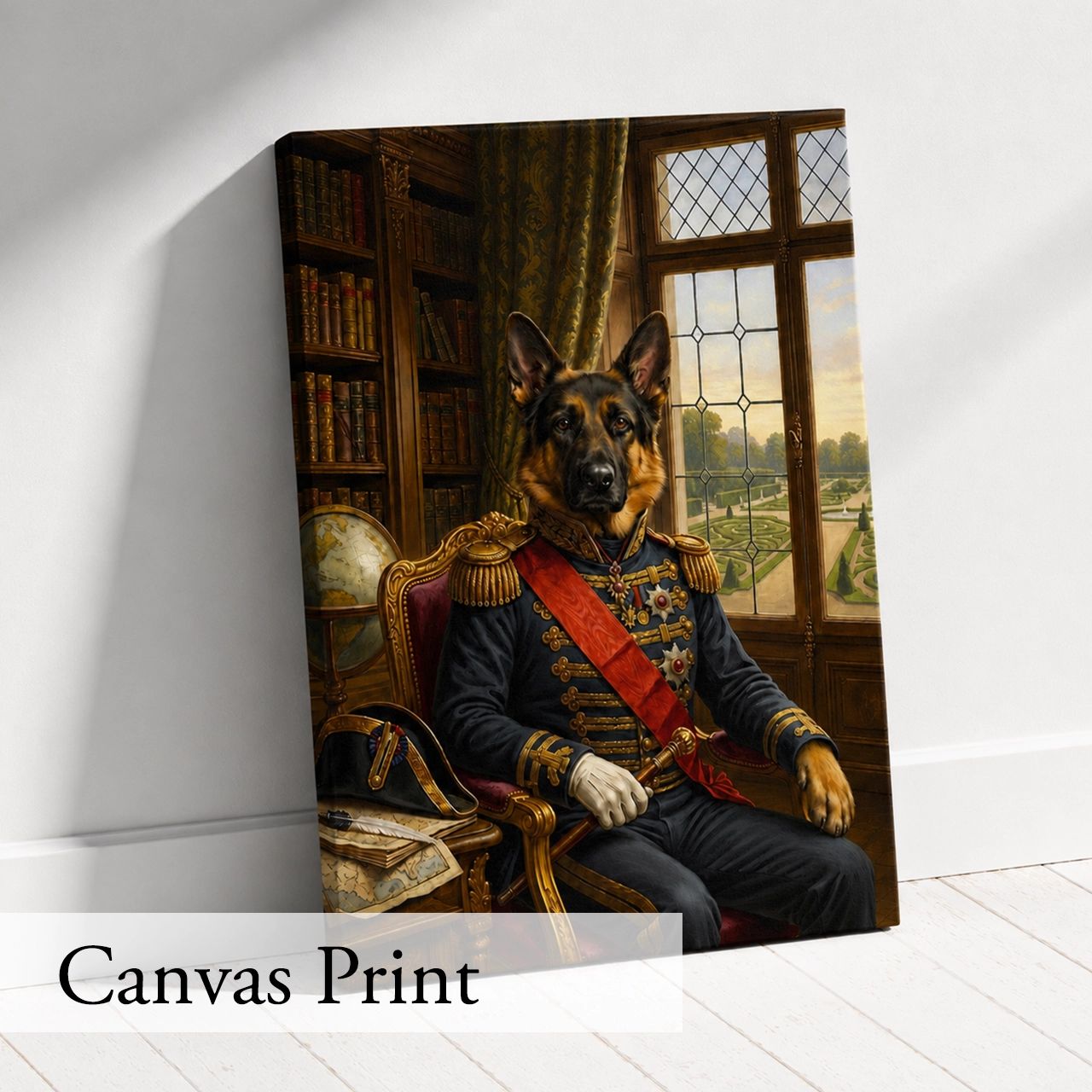 Customised Commander Dog Portrait from Photo - Wonderful Present for Any Occasion