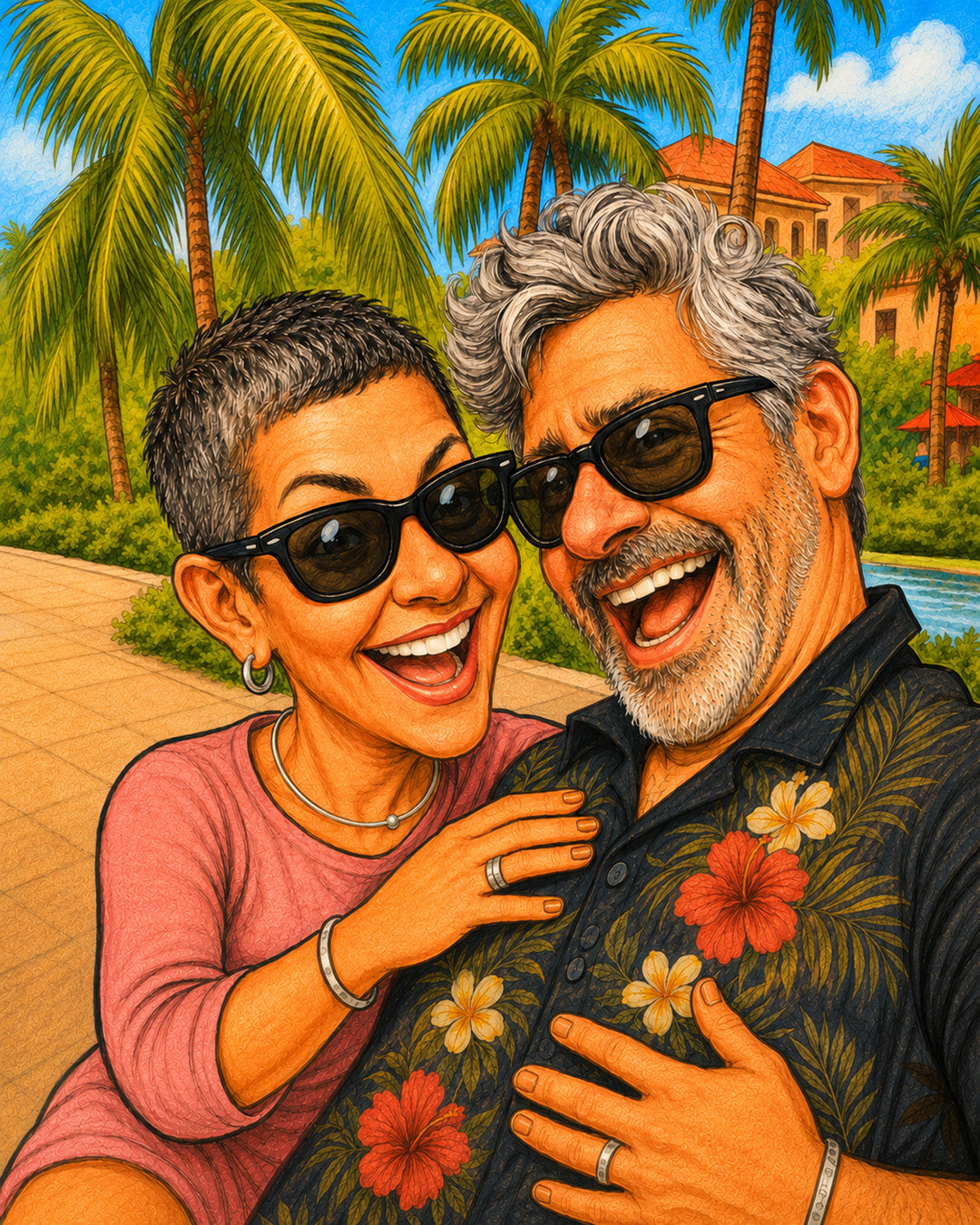 Custom Caricature. Great Gift for anniversary