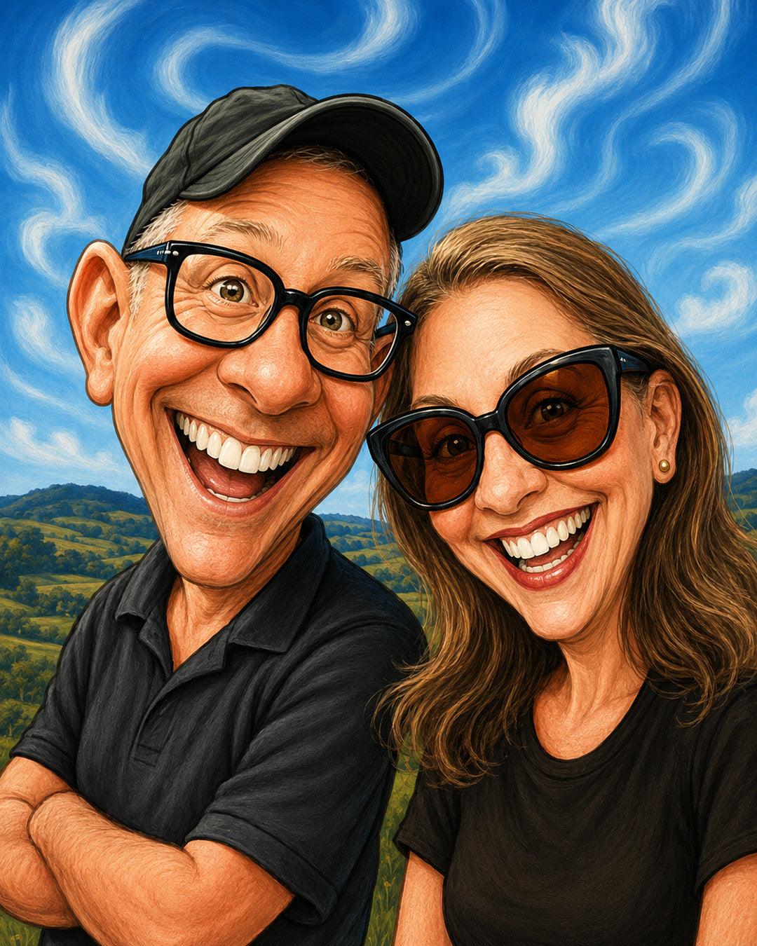 Custom Caricature. Great Gift for anniversary