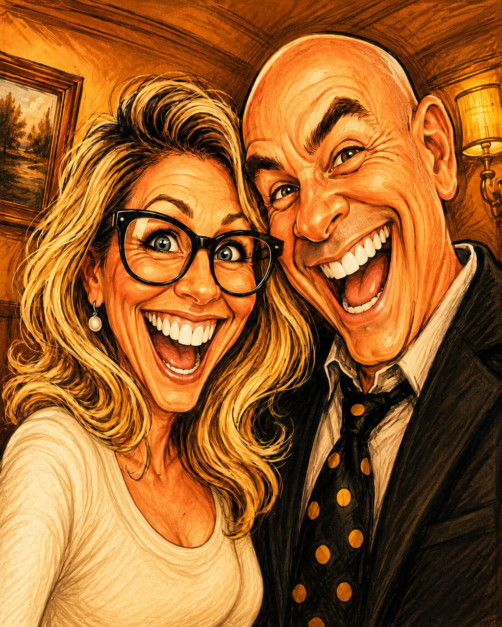 Customized Portrait from Photo | Fun & Playful Canvas Art | Ready to Hang Canvas Print | Unique Gift Idea