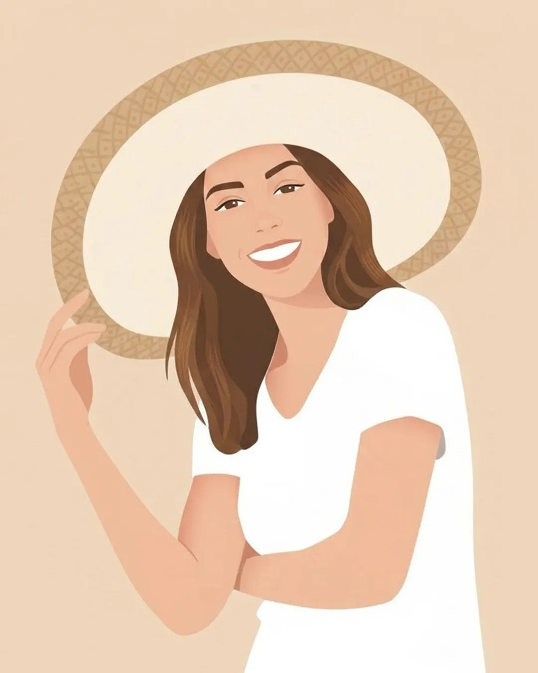 Custom Faceless Portrait from Photo | Personalized Canvas Print | Minimalist Digital Illustration | Unique Wall Art
