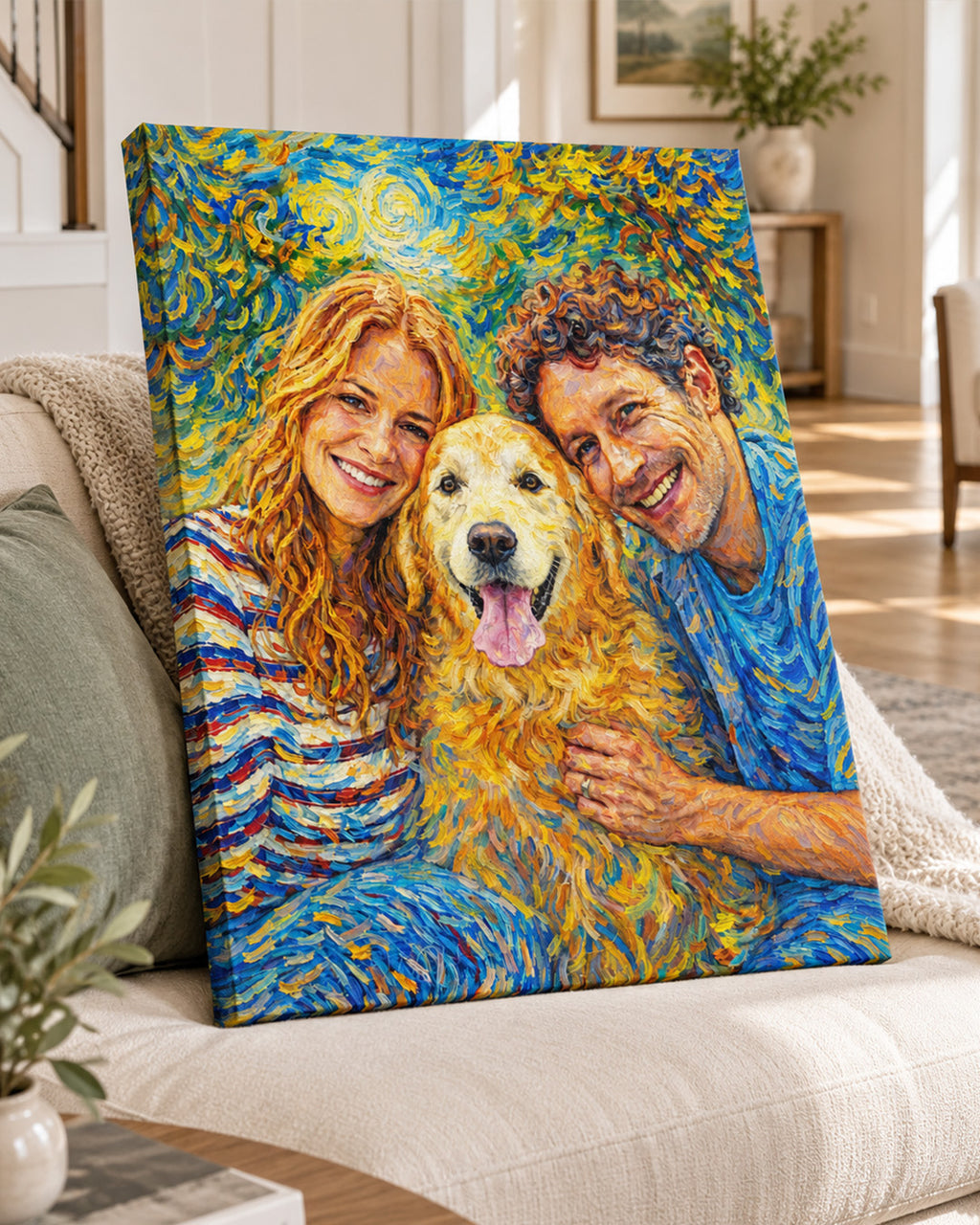 Custom Couple Portrait | Personalized Oil Painting from Your Photo