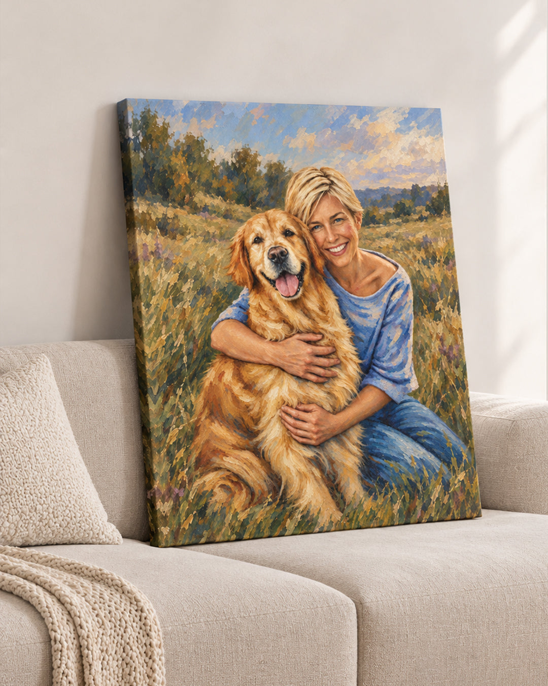 Custom Oil Painting Couple Portrait from Photo | Personalized Couple Gift | Anniversary, Wedding & Home Decor | Canvas or Poster