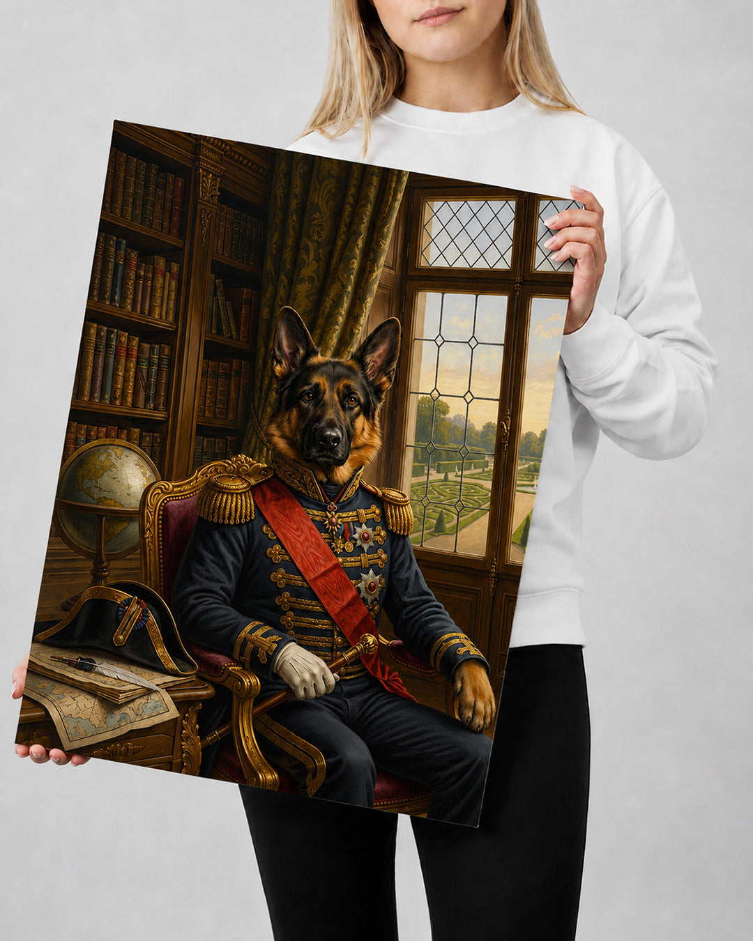Customised Commander Dog Portrait from Photo - Wonderful Present for Any Occasion
