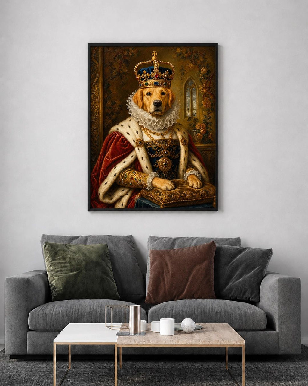 Customised Renaissance Dog Portrait from Photo - Thoughtful Gift for Pet Owners