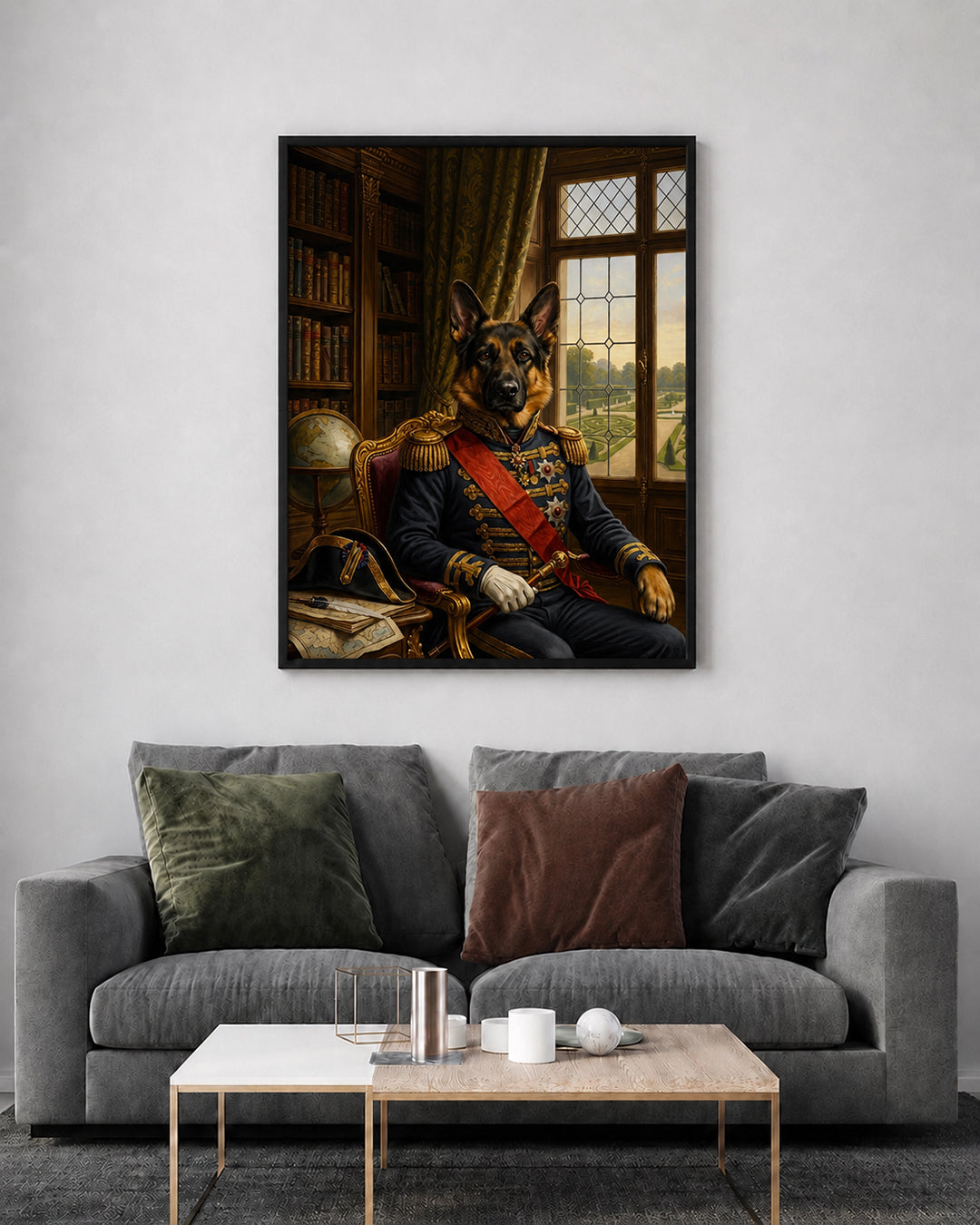 Customised Commander Dog Portrait from Photo - Wonderful Present for Any Occasion