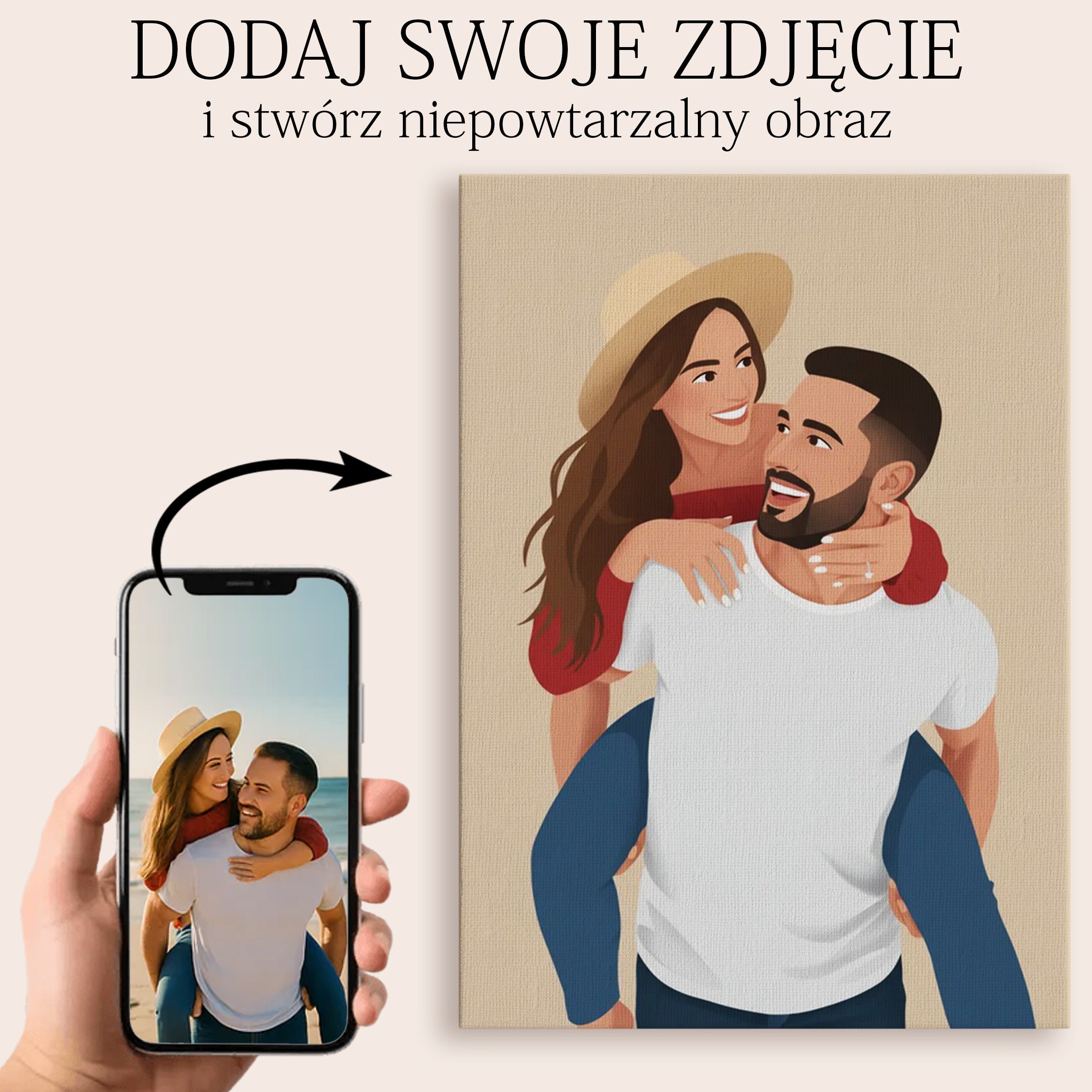 Personalized Minimalist Portrait from Photo - Gift for Him or Her