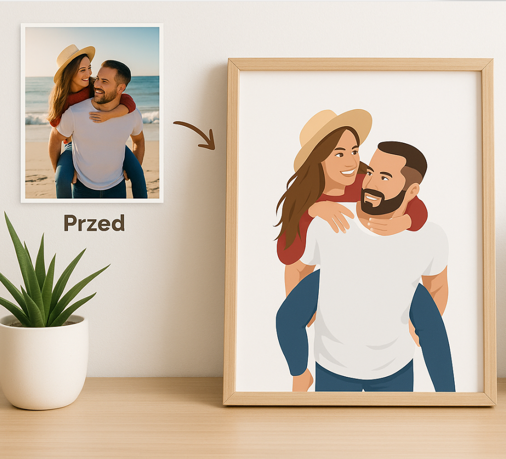 Personalized Minimalist Portrait from Photo - Gift for Him or Her