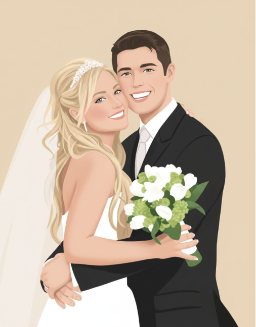 Personalized Minimalist Portrait from Photo - Gift for Him or Her