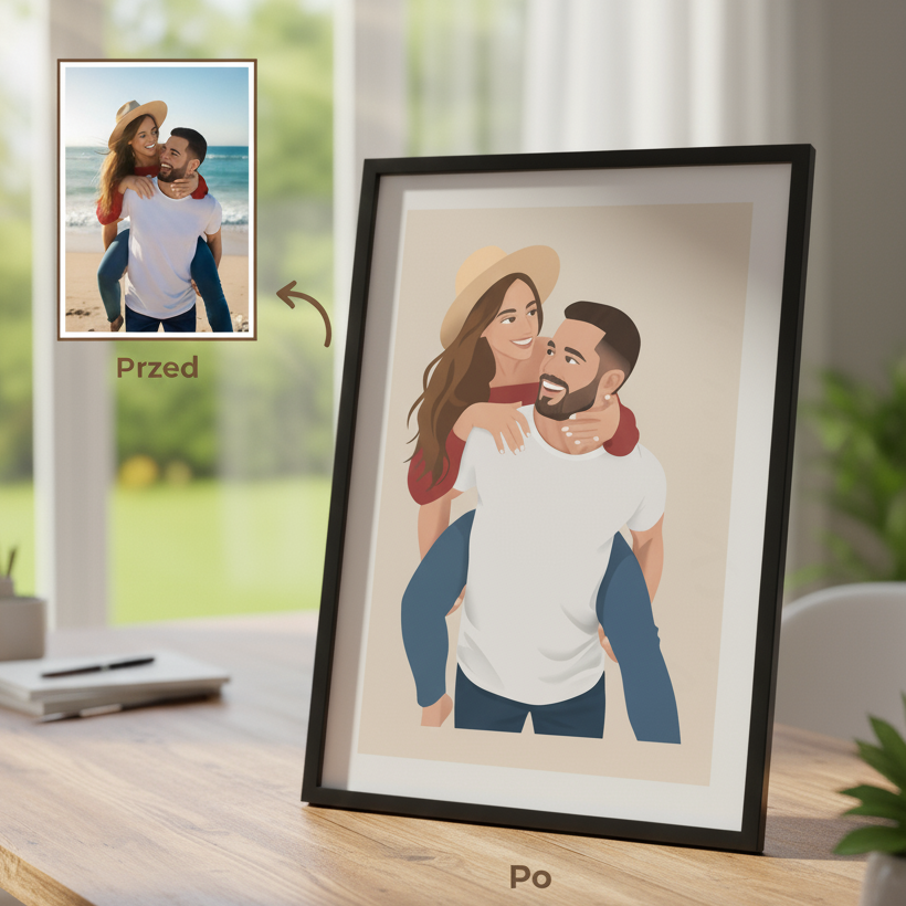Personalized Minimalist Portrait from Photo - Gift for Him or Her