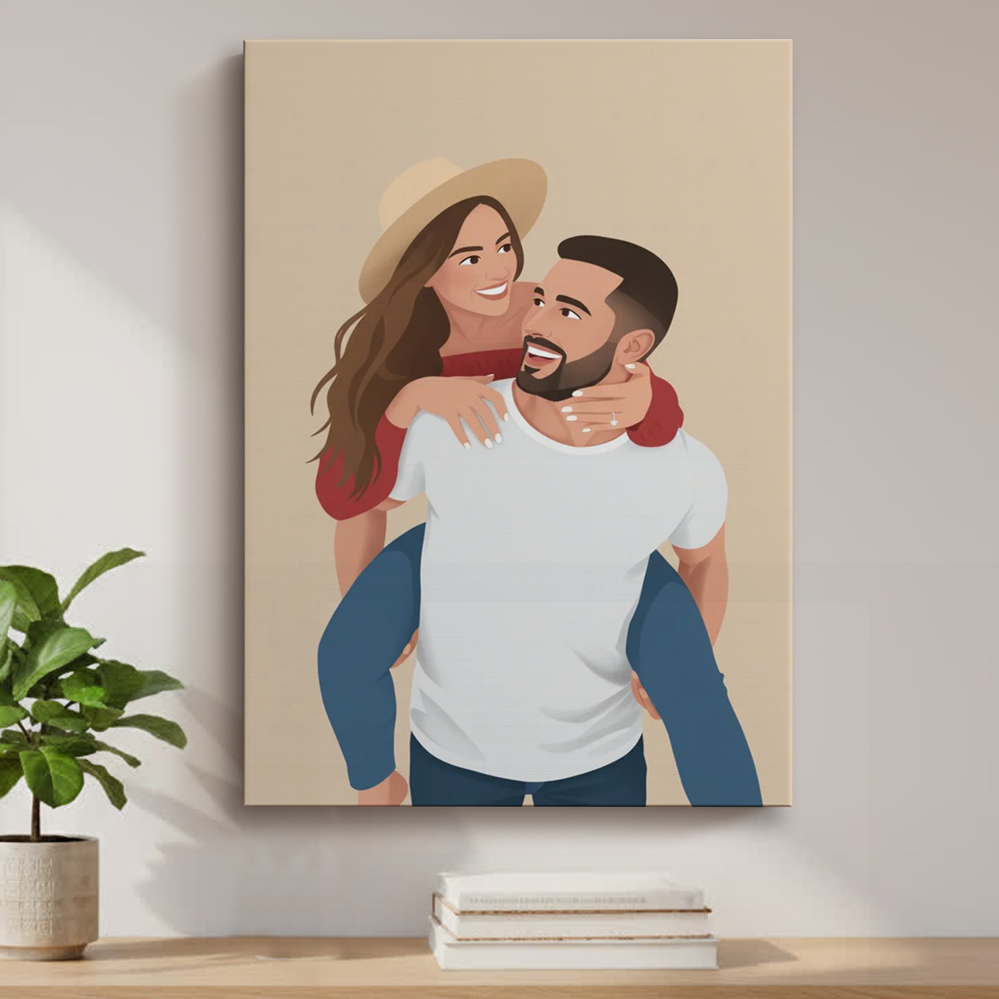 Personalized Minimalist Portrait from Photo - Gift for Him or Her